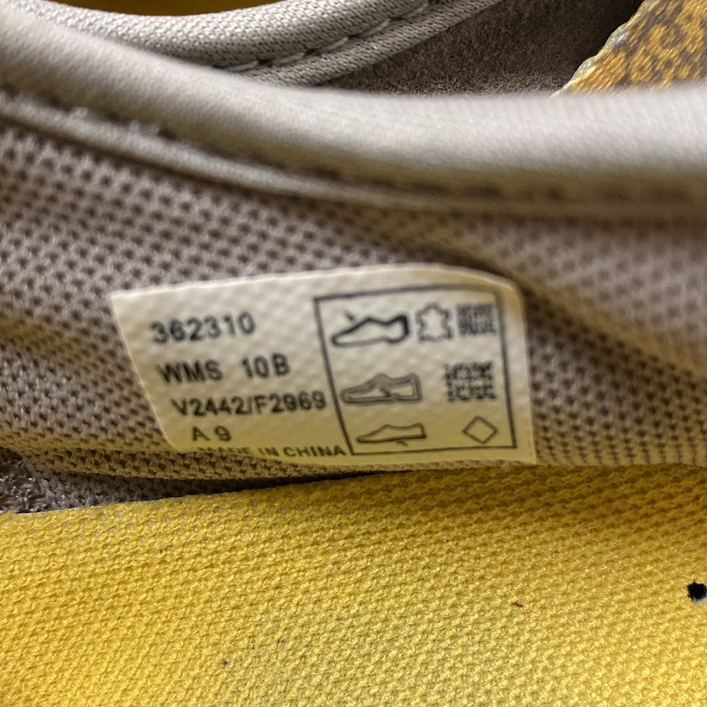 Lands’ End Women’s 10M Sport Sandals Yellow/Gray Leather Adjustable Closure - Picture 7 of 8